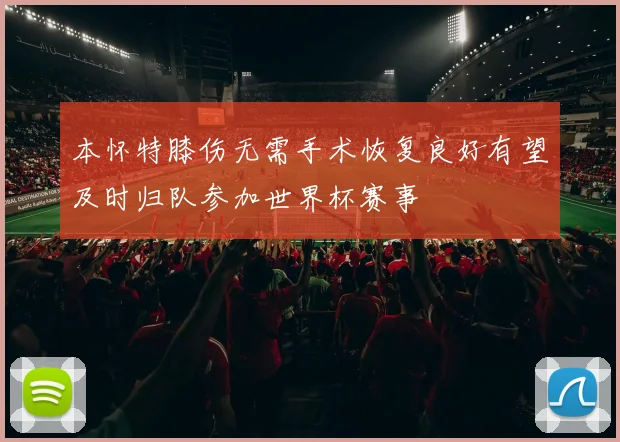 本怀特膝伤无需手术恢复良好有望及时归队参加世界杯赛事