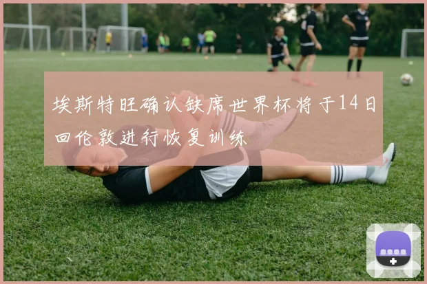 埃斯特旺确认缺席世界杯将于14日回伦敦进行恢复训练